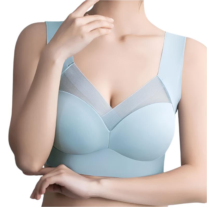 Soutien-gorge sans couture gris pour confort et maintien, élégant sans irritation, disponible en plusieurs tailles et couleur