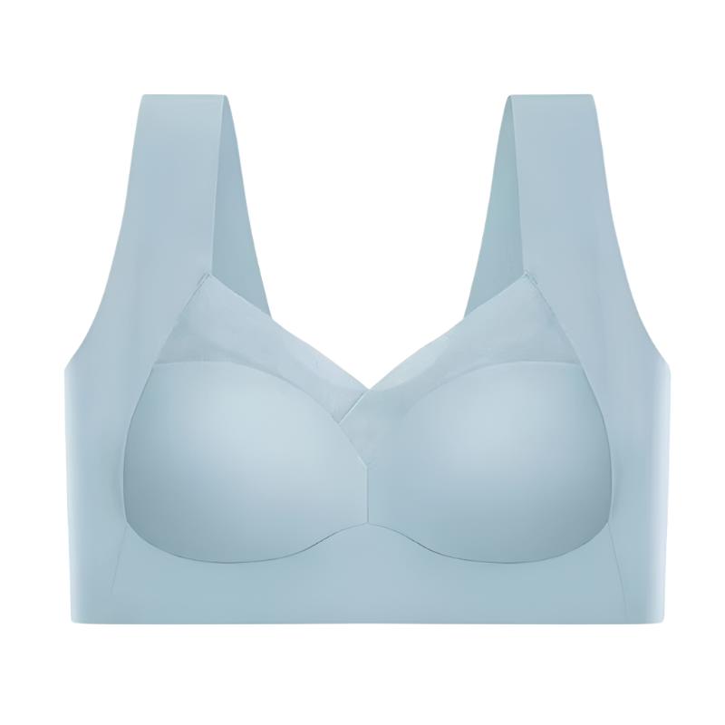 Soutien-gorge sans couture gris pour confort et maintien, élégant sans irritation, disponible en plusieurs tailles et couleur