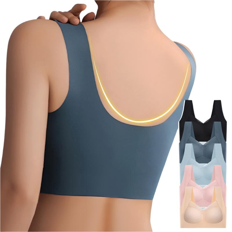 Soutien-gorge sans couture gris pour confort et maintien, élégant sans irritation, disponible en plusieurs tailles et couleur