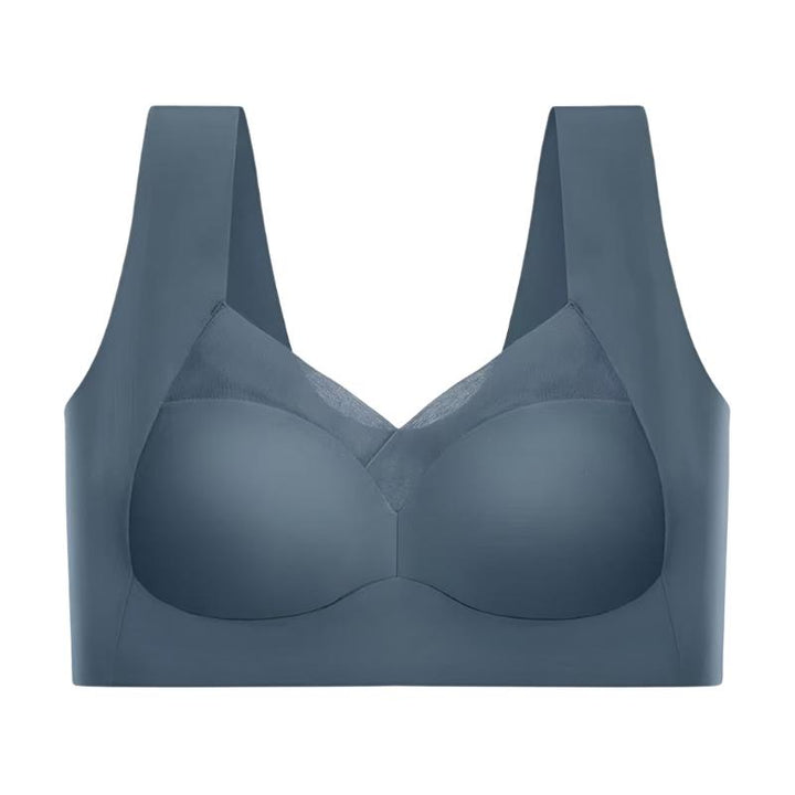 Soutien-gorge sans couture gris pour confort et maintien, élégant sans irritation, disponible en plusieurs tailles et couleur