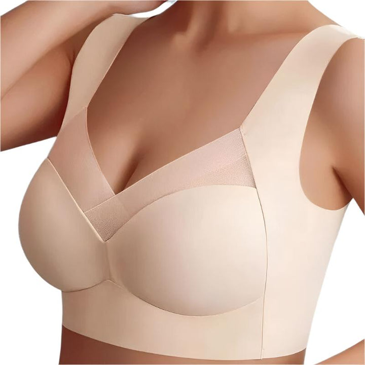 Soutien-gorge sans couture gris pour confort et maintien, élégant sans irritation, disponible en plusieurs tailles et couleur