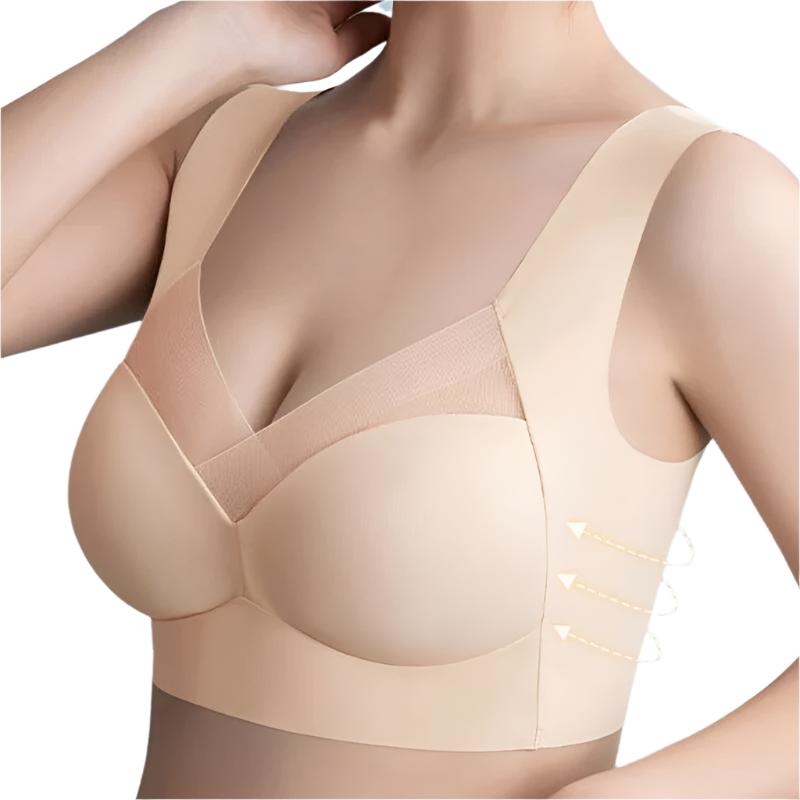 Soutien-gorge sans couture gris pour confort et maintien, élégant sans irritation, disponible en plusieurs tailles et couleur