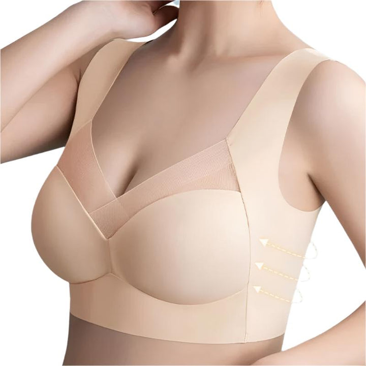 Soutien-gorge sans couture gris pour confort et maintien, élégant sans irritation, disponible en plusieurs tailles et couleur