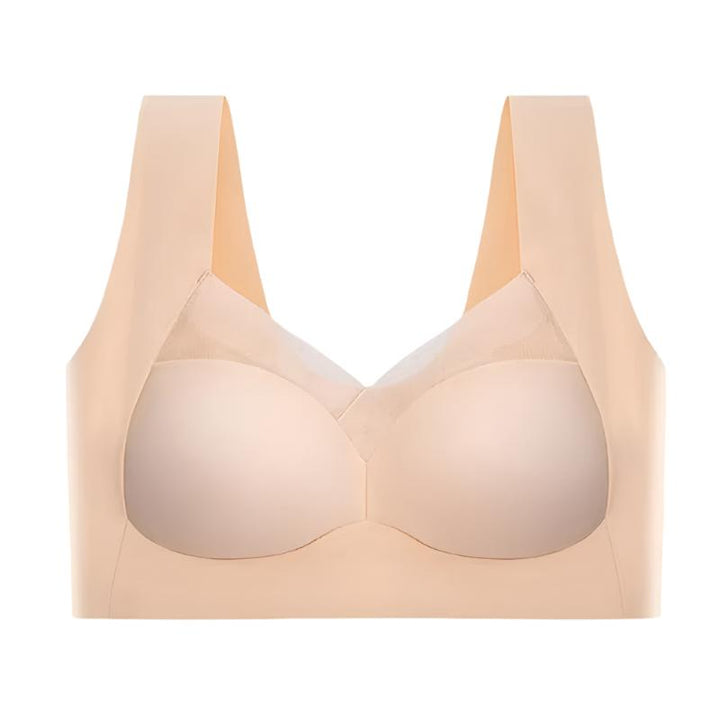 Soutien-gorge sans couture gris pour confort et maintien, élégant sans irritation, disponible en plusieurs tailles et couleur