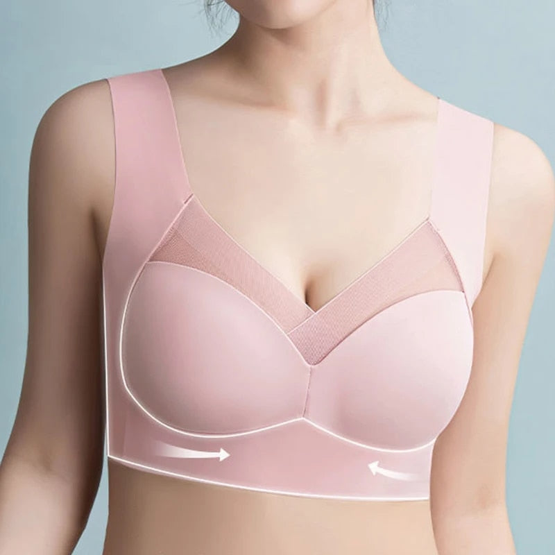 Bien-être garanti avec ce soutien-gorge femme, sans coutures, maintien optimal et confort lingerie.