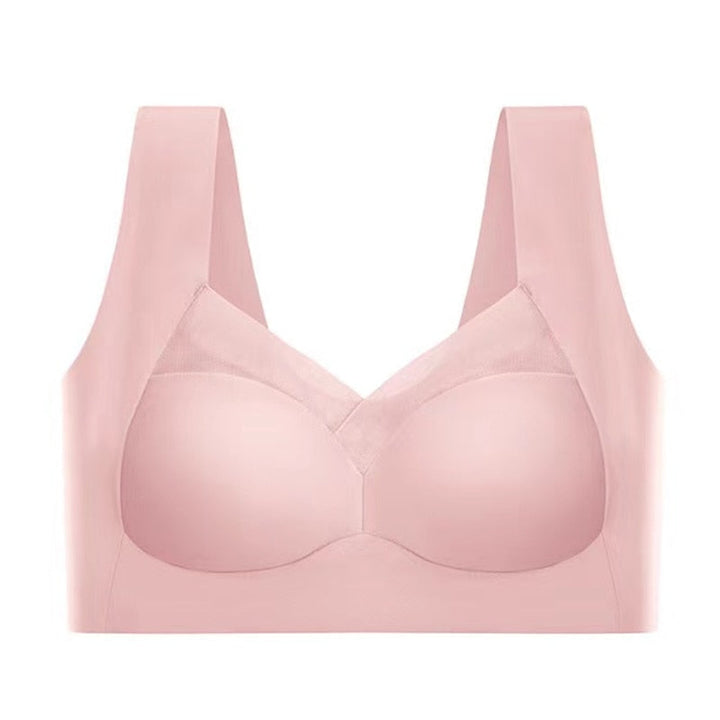 Soutien-gorge femme sans coutures, forme lisse et confortable, lingerie invisible sous tout vêtement.