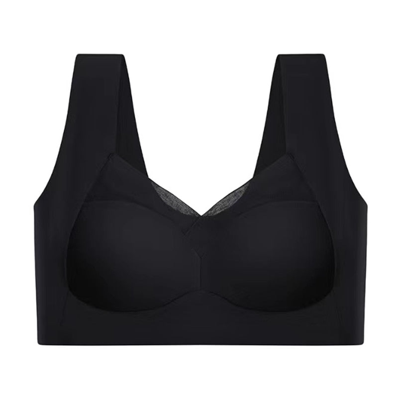 Soutien-gorge femme push-up sans coutures, confort et maintien invisible pour lingerie quotidienne.