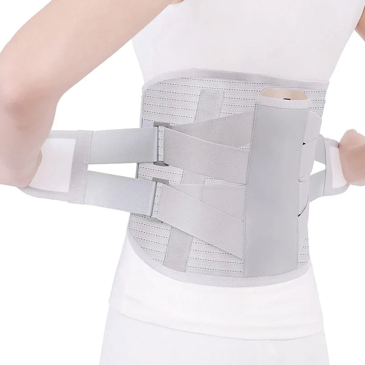 Soutien lombaire respirant et ajustable. Soulage les douleurs dorsales.  Confort optimal.