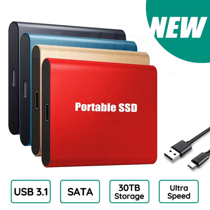 SSD portable ultra-rapide. Stockage compact et fiable.  Haute vitesse de transfert.