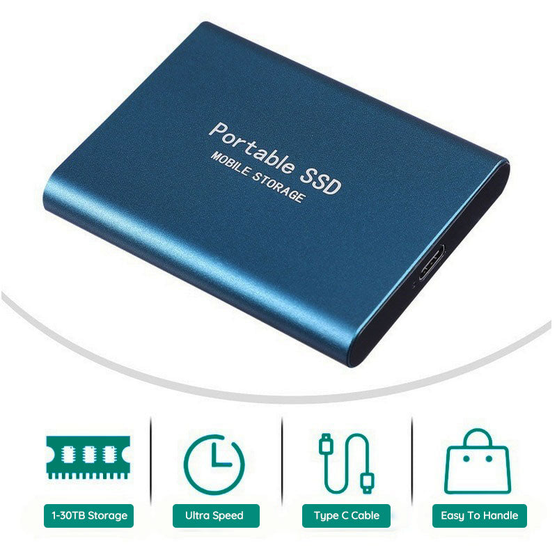 SSD portable ultra-rapide. Stockage compact et fiable.  Haute vitesse de transfert.