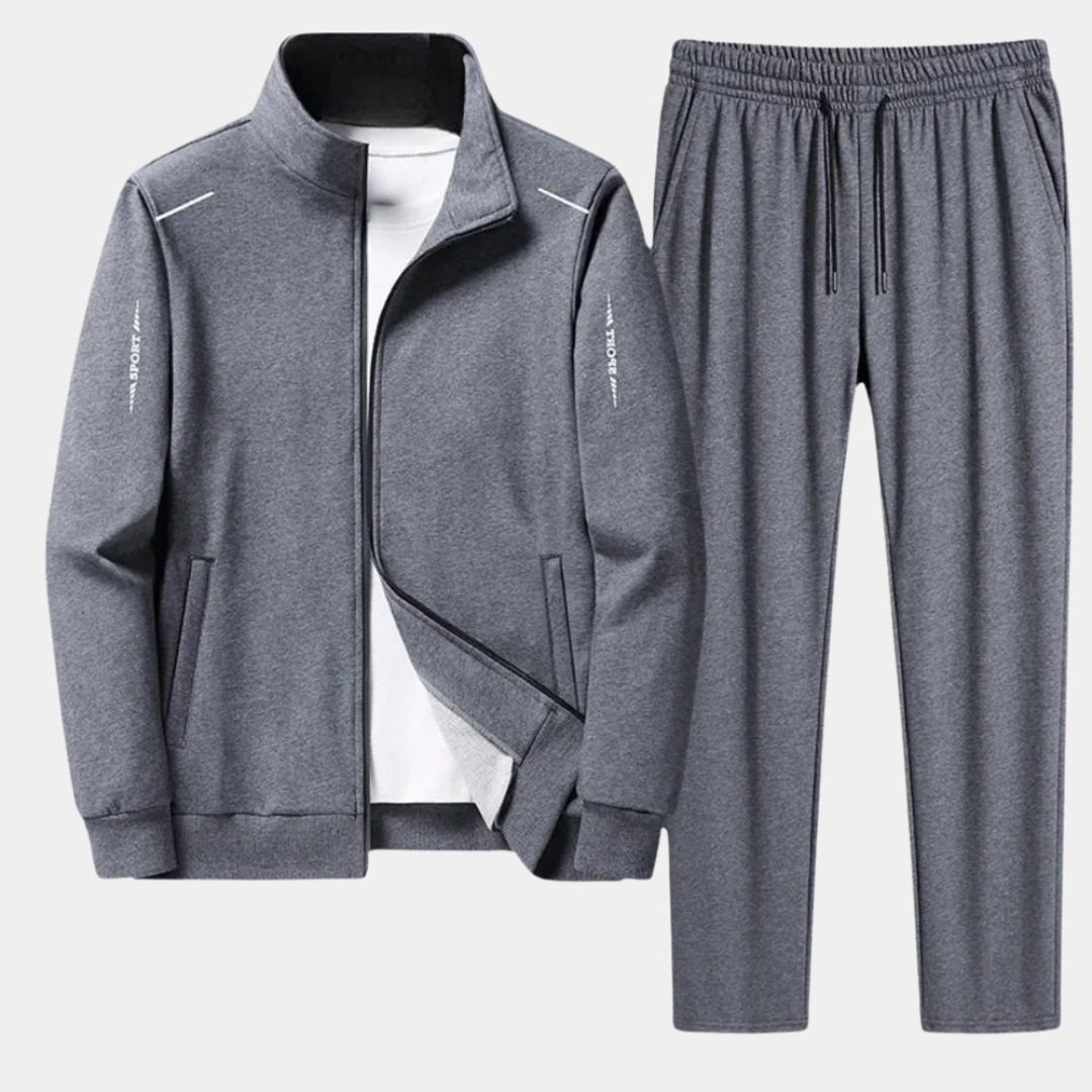 Survêtement homme complet, veste et jogger, idéal pour le sport et le décontracté. Disponible en grande taille.