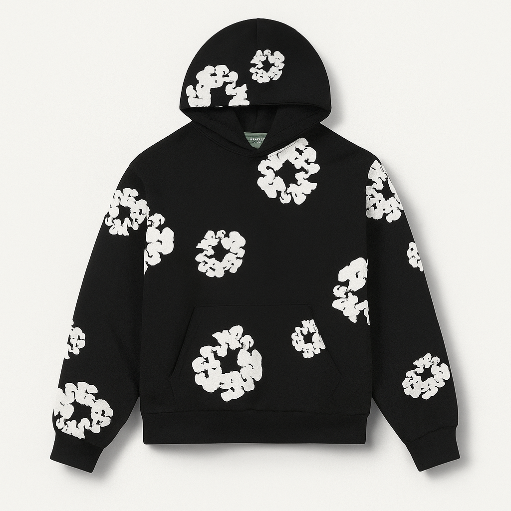 Survêtement homme floral élégant, coupe confortable pour sport ou détente.