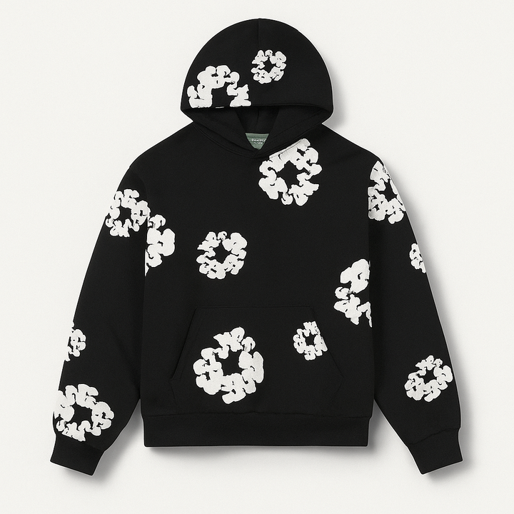 Survêtement homme floral élégant, coupe confortable pour sport ou détente.
