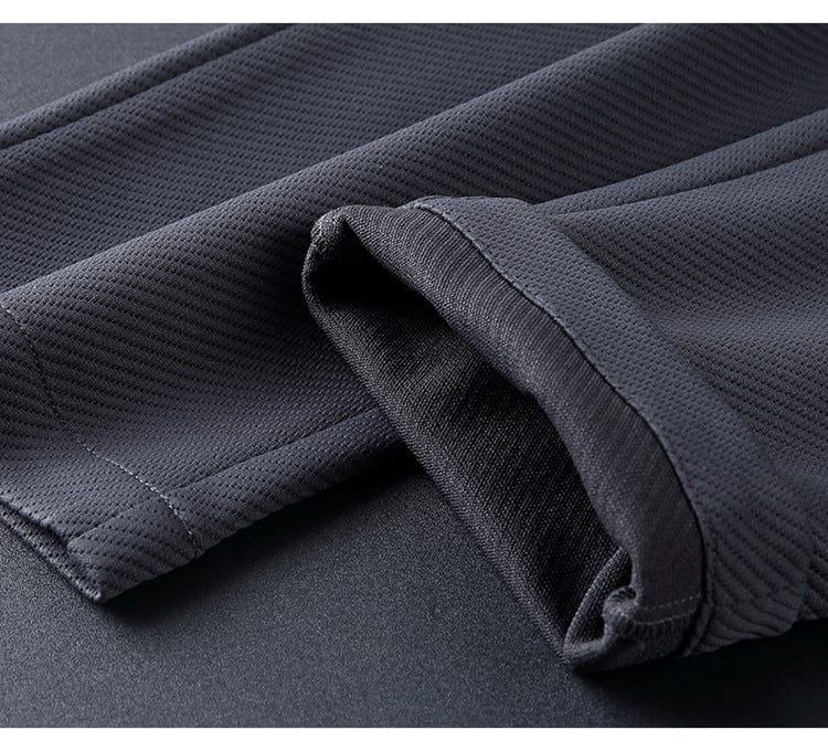 Survêtement homme décontracté élégant, ensemble veste zippée et pantalon ajusté en polyester, confort sport.