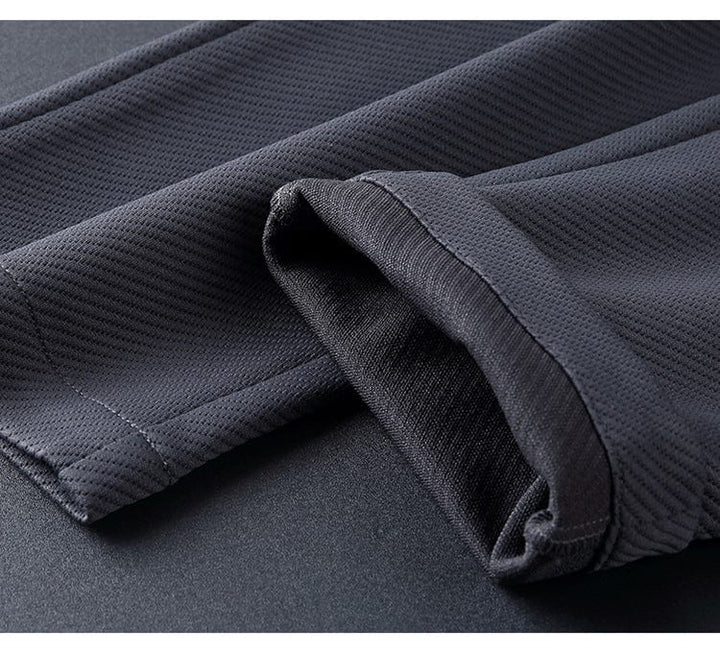 Survêtement homme décontracté élégant, ensemble veste zippée et pantalon ajusté en polyester, confort sport.