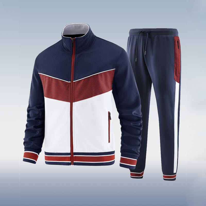 "Survêtement homme blanc moderne et élégant, idéal pour sport ou détente, alliant confort et style tendance avec coupe épurée