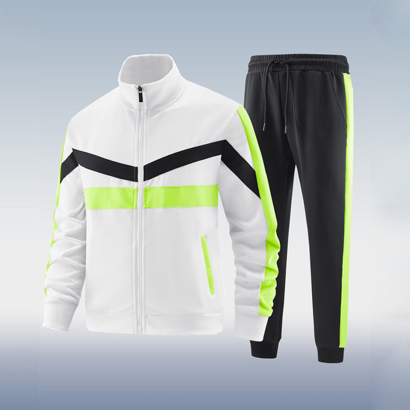 "Survêtement homme blanc moderne et élégant, idéal pour sport ou détente, alliant confort et style tendance avec coupe épurée