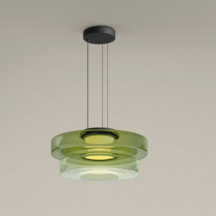 Suspension design Bauhaus, lampe verre élégante. Éclairage intérieur, hauteur réglable.