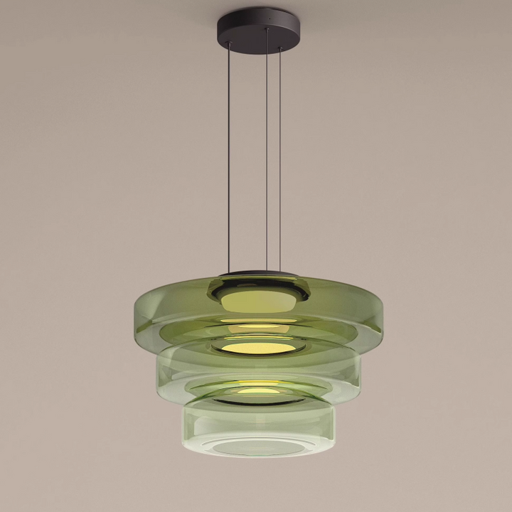 Suspension design Bauhaus, lampe verre élégante. Éclairage intérieur, hauteur réglable.