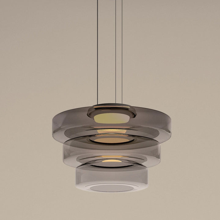 Suspension design Bauhaus, lampe verre élégante. Éclairage intérieur, hauteur réglable.