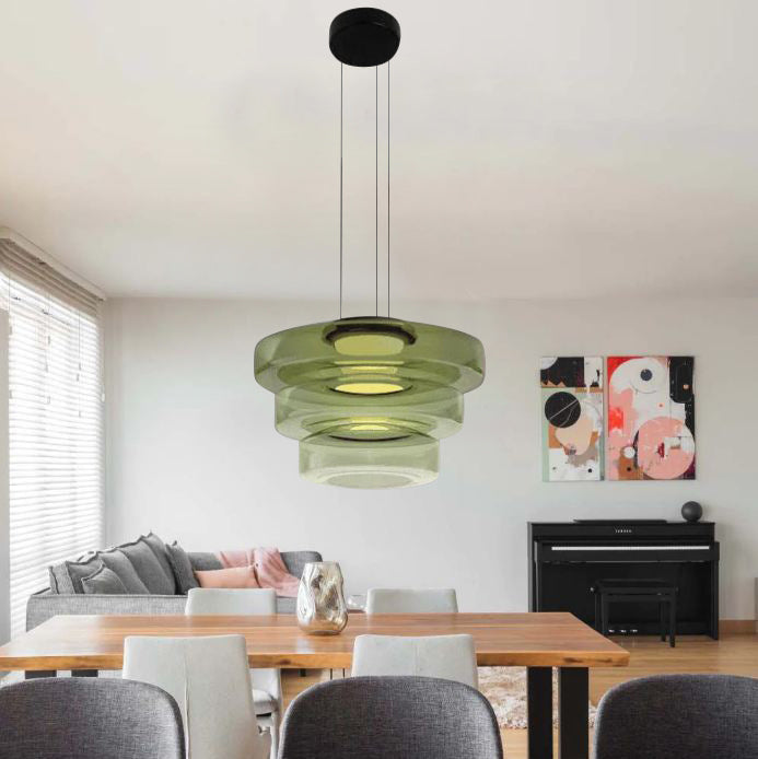 Suspension design Bauhaus, lampe verre élégante. Éclairage intérieur, hauteur réglable.