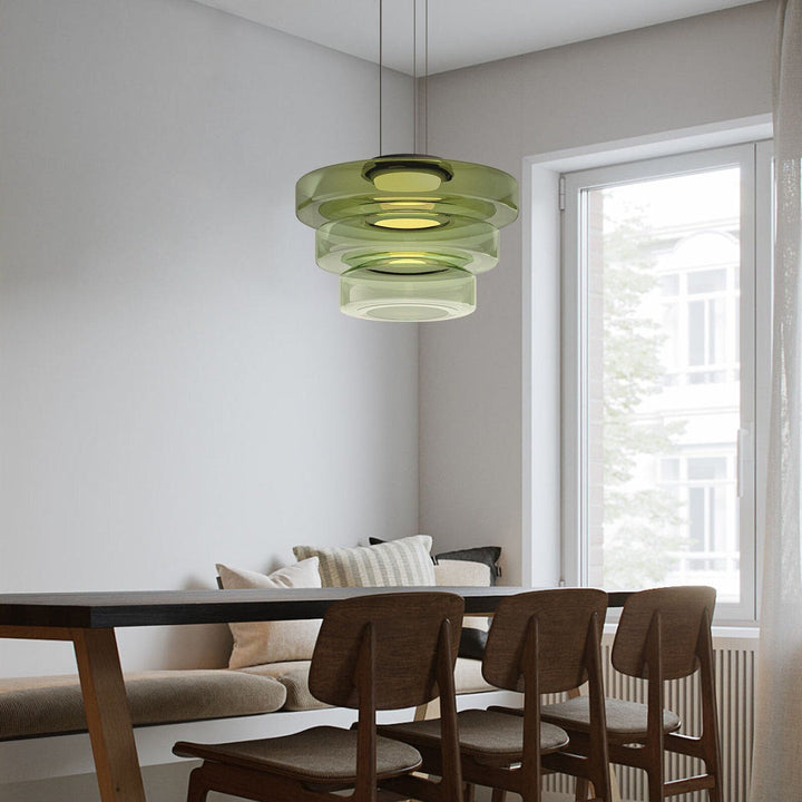 Suspension design Bauhaus, lampe verre élégante. Éclairage intérieur, hauteur réglable.