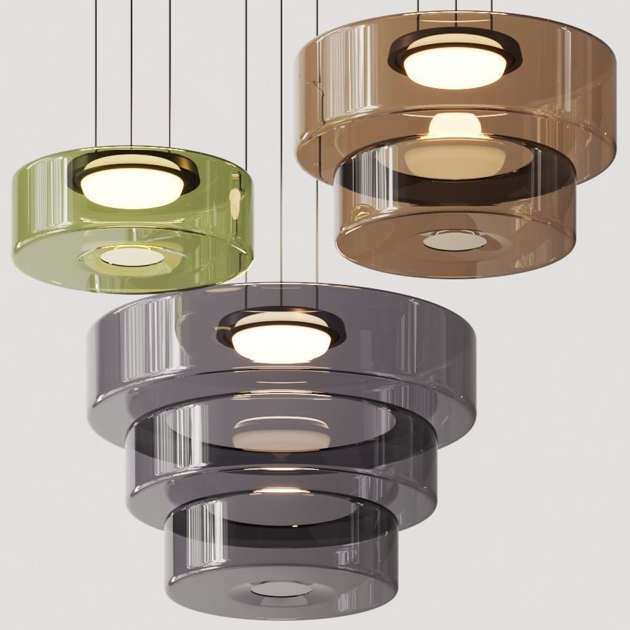 Suspension design Bauhaus, lampe verre élégante. Éclairage intérieur, hauteur réglable.
