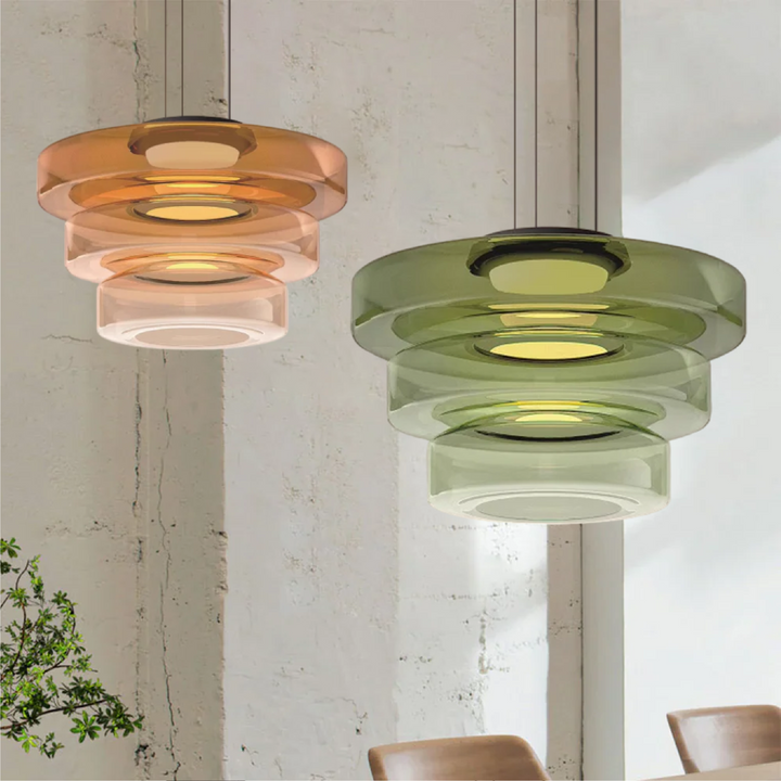 Suspension design Bauhaus, lampe verre élégante. Éclairage intérieur, hauteur réglable.