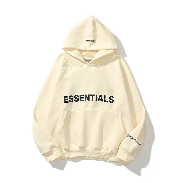 "Sweat à capuche femme, design minimaliste, couleur neutre, matériaux doux, coupe féminine, comfort et style."