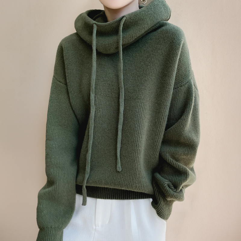 Sweat à capuche femme douillet, style décontracté moderne, idéal pour l'automne-hiver. Confort absolu.