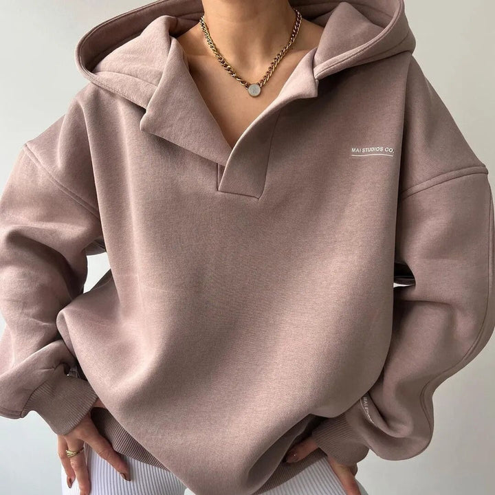 Sweat à capuche femme Galya rose, moderne et confortable, parfait pour un look décontracté chic. Idéal mode.