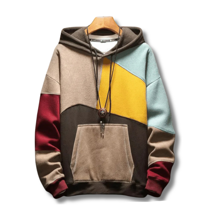 Sweat à capuche homme moderne, coloré. Style streetwear urbain tendance pour confort décontracté.