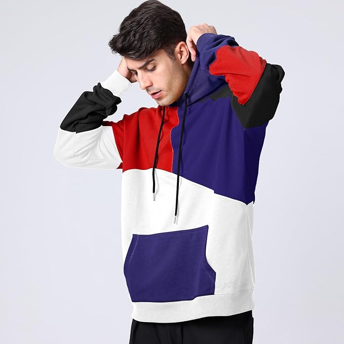 Pull à capuche homme moderne, coloré. Confort exceptionnel pour la mode masculine streetwear.