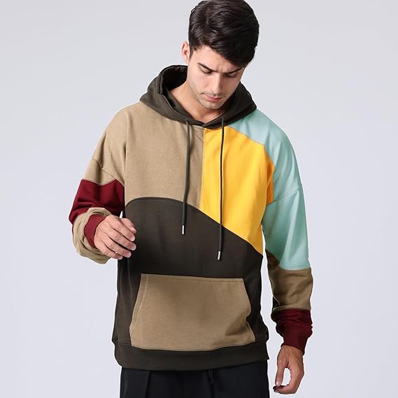 Hoodie homme vibrant et moderne. Pull à capuche confortable pour une mode masculine décontractée.