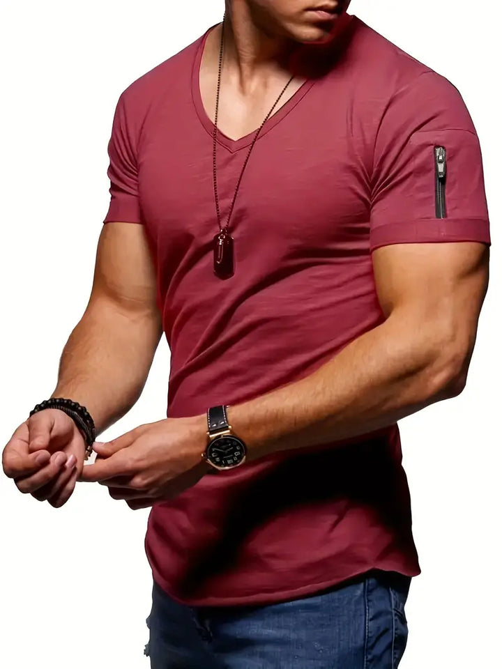 T-shirt essentiel homme en coton doux, vêtement classique et durable pour un confort optimal au quotidien.