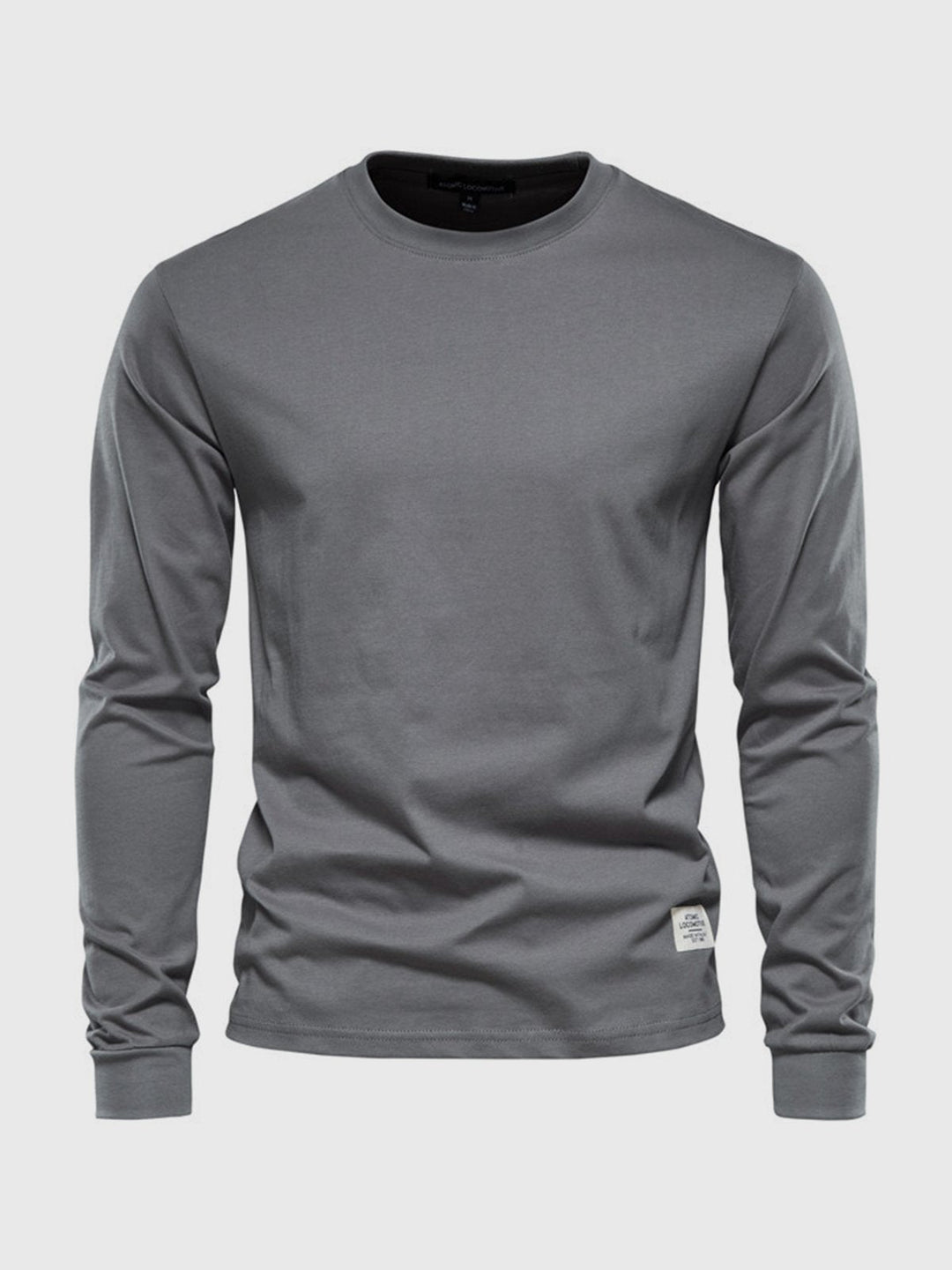 Mode masculine: t-shirt homme col rond manches longues, parfait pour un style simple et élégant.