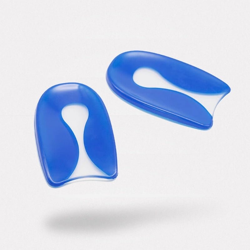 "Talonnettes en gel ergonomiques offrant confort et soutien pour soulager douleur pied, adaptées à toutes chaussures."