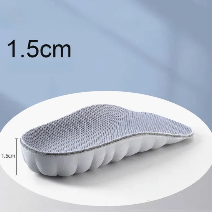 Talonnettes ergonomiques unisexes offrant hauteur discrète et soutien optimal pour une meilleure posture.