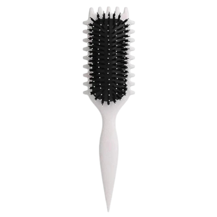 Brosse démêlante et définissante pour boucles -Beige - Ozerty