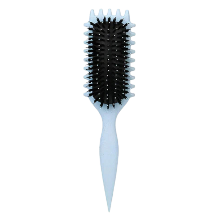 Brosse démêlante et définissante pour boucles -Bleu - Ozerty