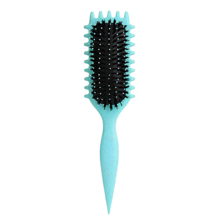 Brosse démêlante et définissante pour boucles -Vert - Ozerty