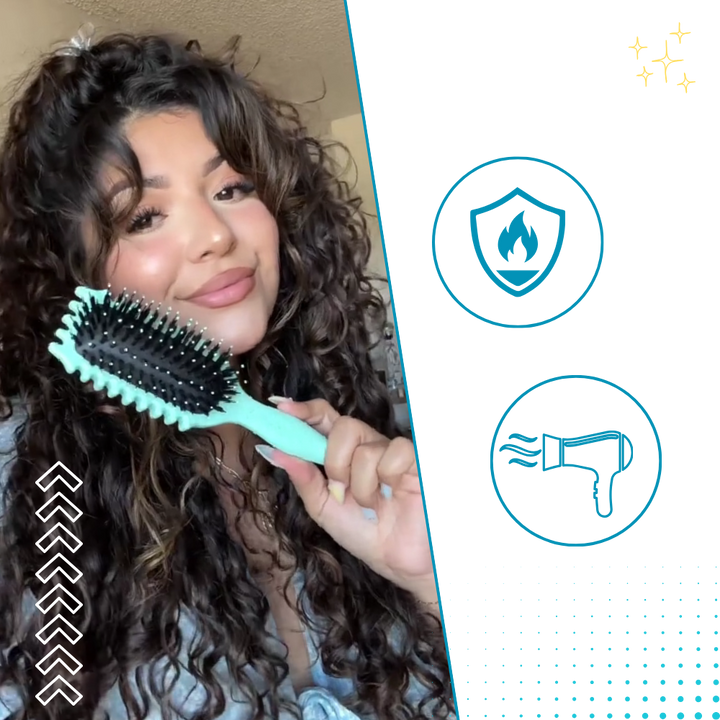 Brosse démêlante et définissante pour boucles - Ozerty