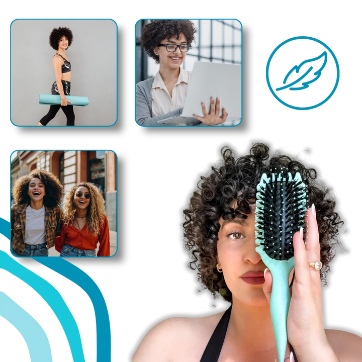 Brosse démêlante et définissante pour boucles - Ozerty