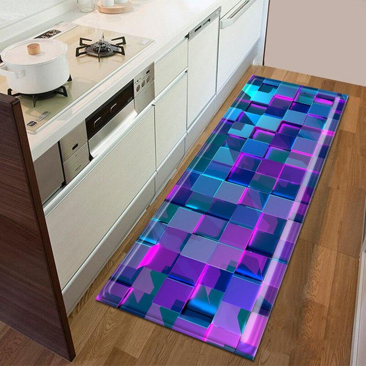 Tapis cuisine antidérapant, design élégant. Protection sol, lavable, motifs variés.