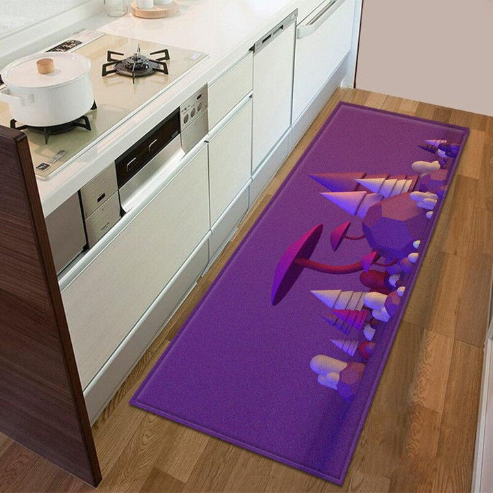 Tapis cuisine antidérapant, design élégant. Protection sol, lavable, motifs variés.