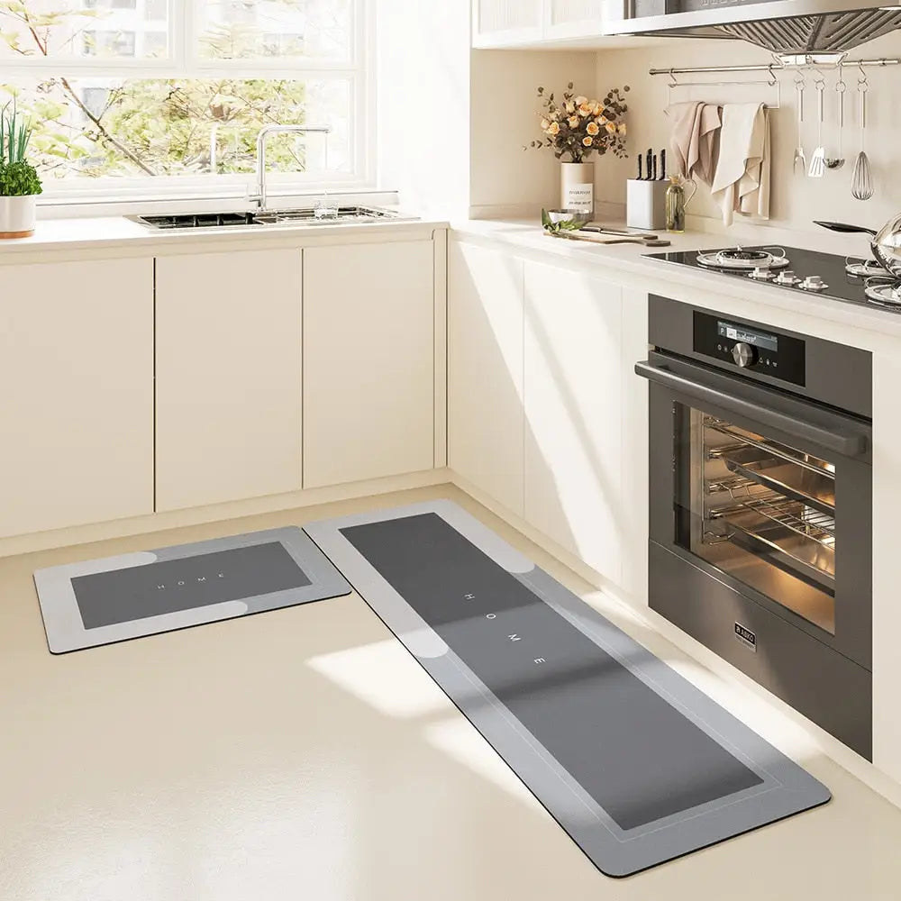 Tapis de Cuisine Confortable Imperméable & Antidérapant en Polymères absorbants