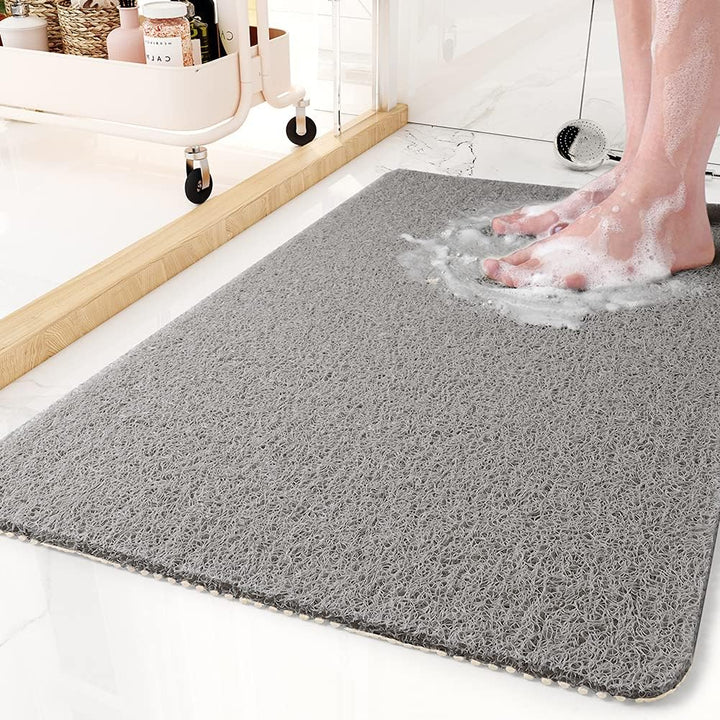 "Tapis de douche antidérapant doux avec technologie Microban, texture confortable, 60x40 cm, couleur adaptable, salle de bain