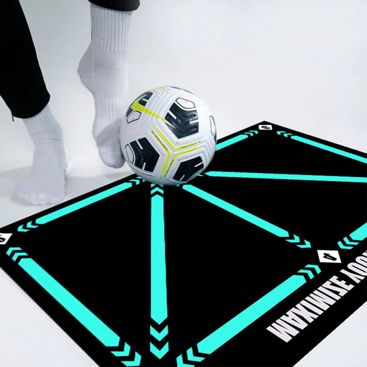 Tapis entraînement football. Améliorez contrôle de balle, précision et agilité.  Surface antidérapante.