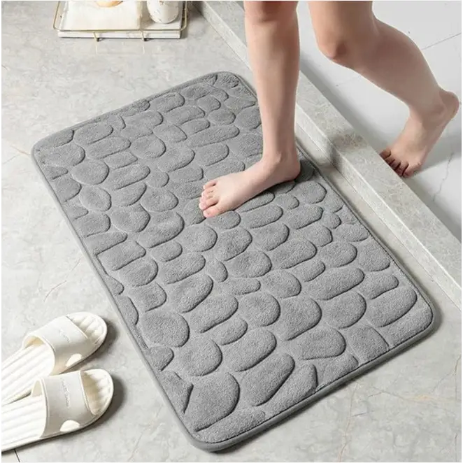 Tapis GaletConfort anti - dérapant et ultra - Absorbant - 40x60cm / Gris