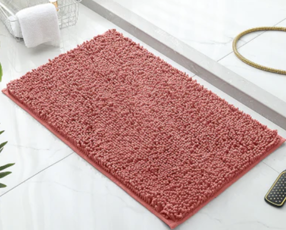 "Tapis microfibre ultra-absorbant pour chien, lavable, antidérapant, gris, idéal pour maison propre et sèche."